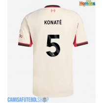 Camisa de time de futebol Liverpool Ibrahima Konate #5 Replicas 2º Equipamento 2025-26 Manga Curta